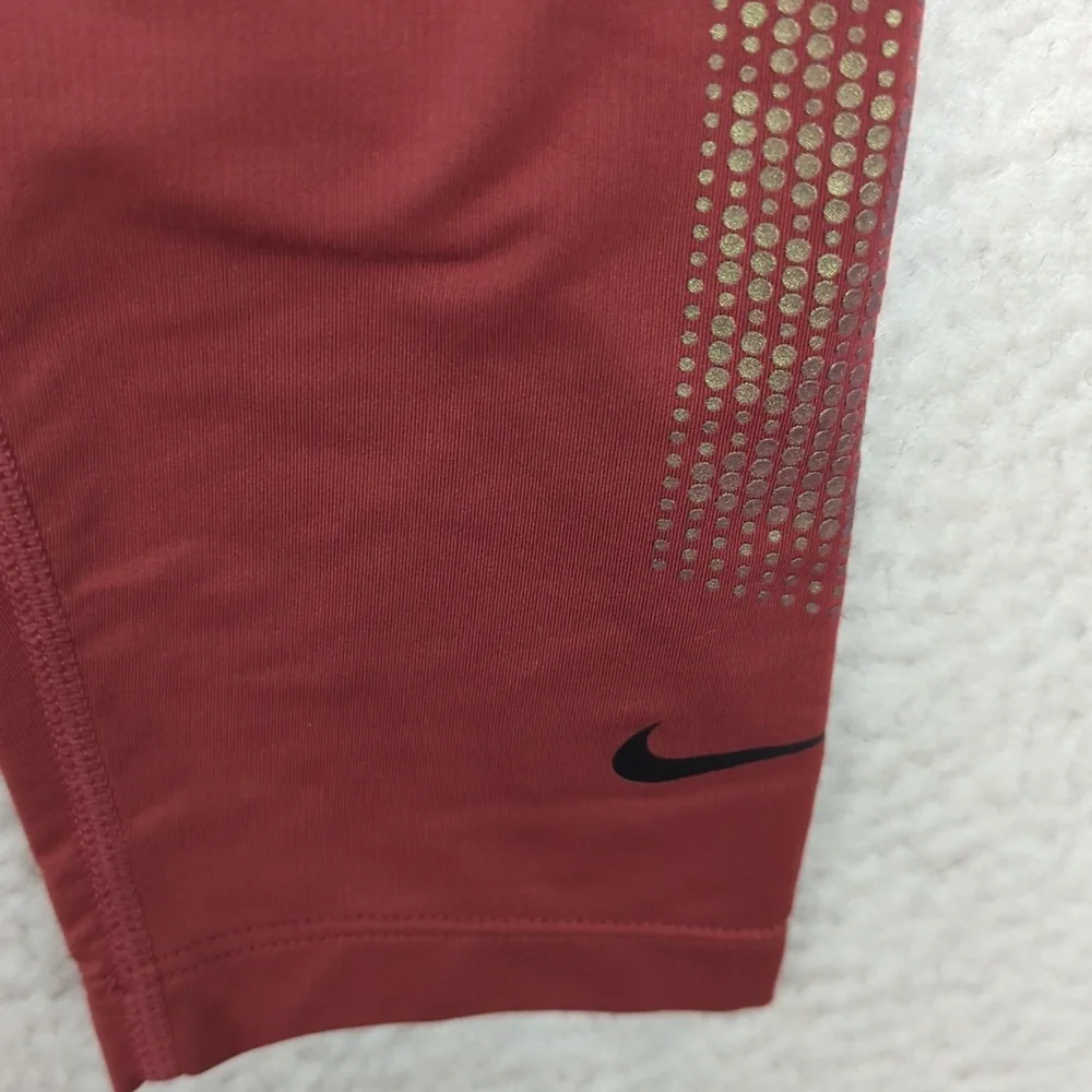 Nike Dri-Fit Women's Red Reflective Active Leggings Size‎ S